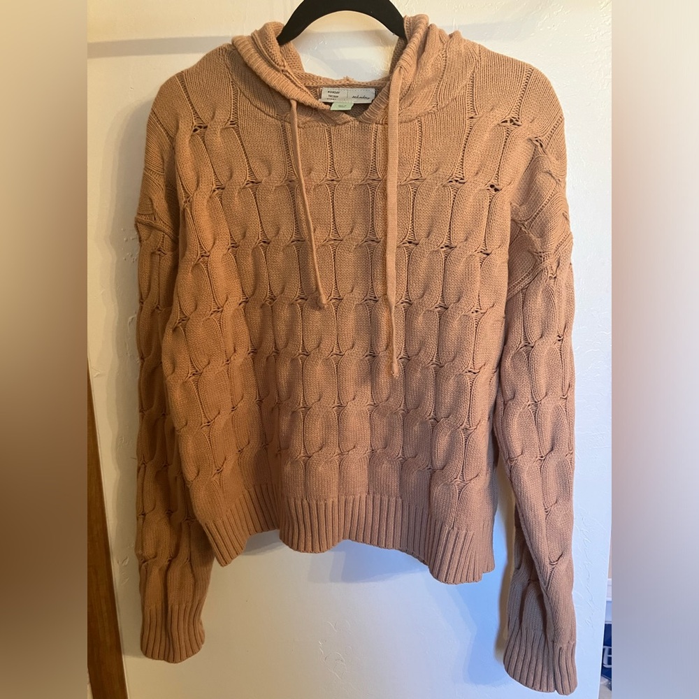 Anthropologie Knit Hoodie Sweater